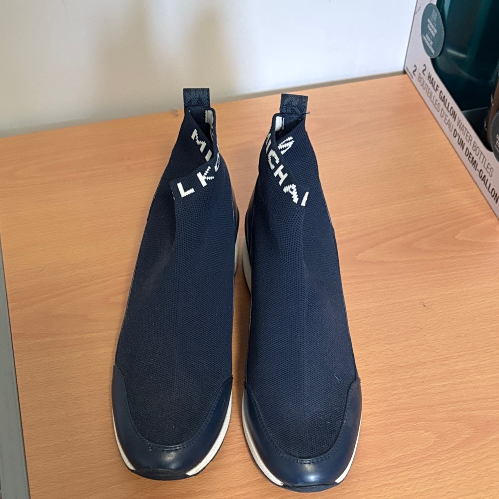 Micheal Kors Navy Blue Slip-On Sneakers